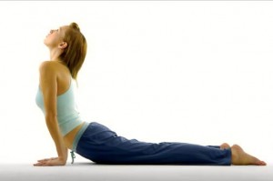 Hip flexor stretch using cobra pose incorrectly