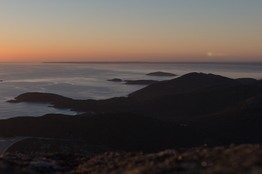 Wilsons Promontory sunset over water